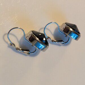 Myka Onyx silver earring